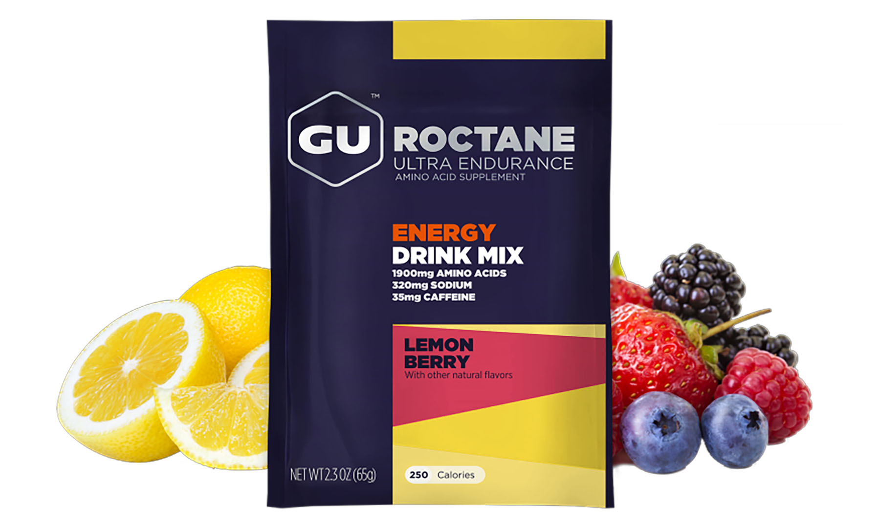 Фотографія Ізотонік GU Energy ROCTANE Lemon Berry (з кофеїном), 1 порція