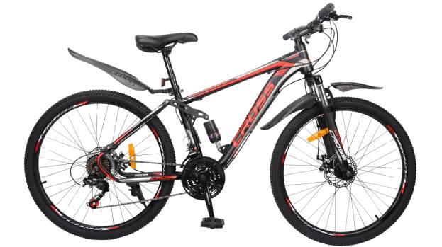 Фотографія Велосипед CROSS Enduro 26", размер S рама 15" (2022),  Чёрно-красный