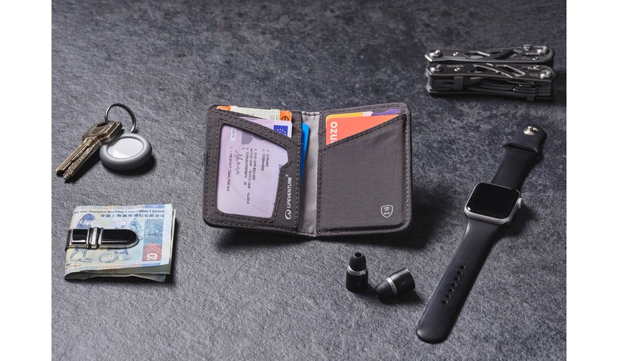 Фотография Кошелек Lifeventure Recycled RFID Card Wallet grey 5