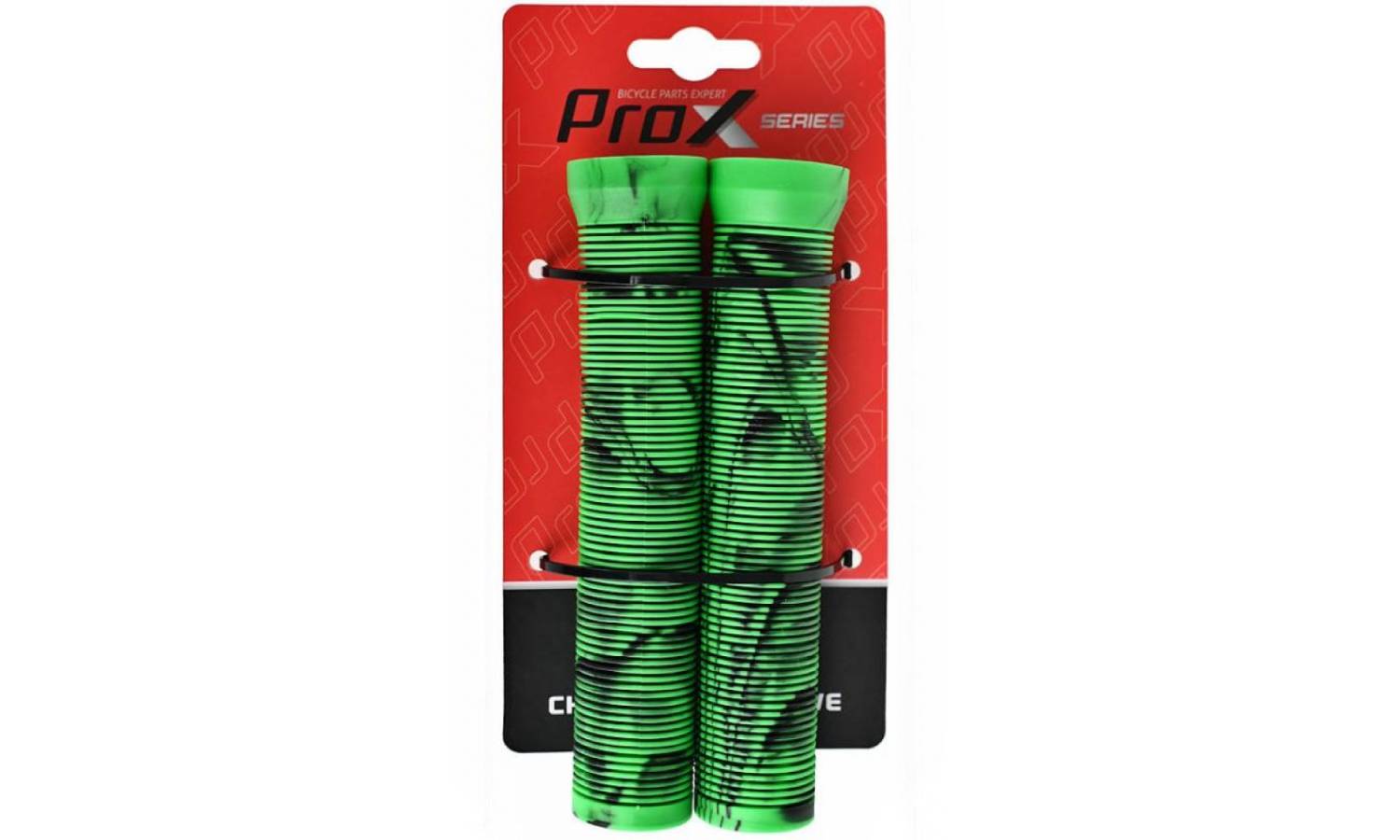 Грипсы ProX GP-70H 165mm зелено-черный 2 Грипсы ProX GP-70H 165mm зелено-черный 2