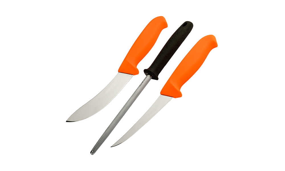 Набор Morakniv Hunting Set Orange 2 Knives + Sharpener оранжевый