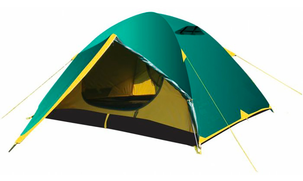 Палатка Tramp Nishe 3 зелено-желтый