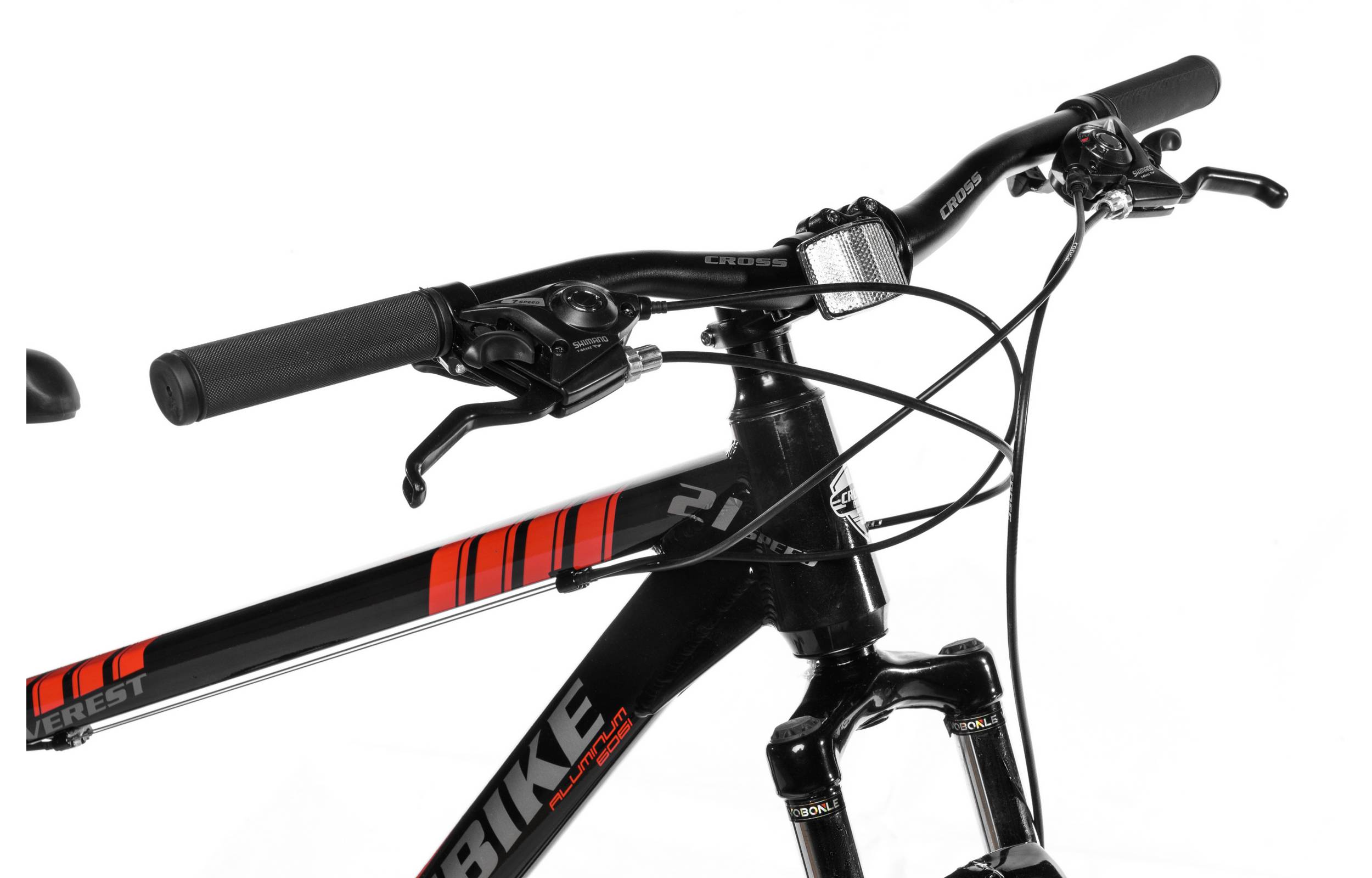 Велосипед CrossBike Everest 27,5" размер М рама 17 2022 Чёрный-Красный 4