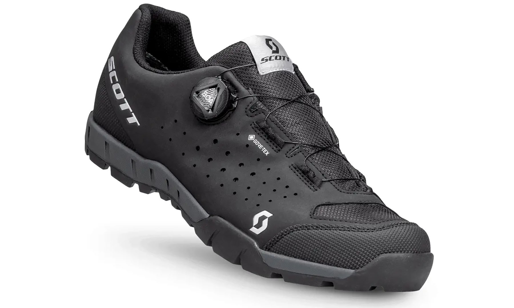 Фотографія Велотуфли SCOTT SPORT TRAIL EVO GORE-TEX черно-серебристые, размер 44 (288824.1000)