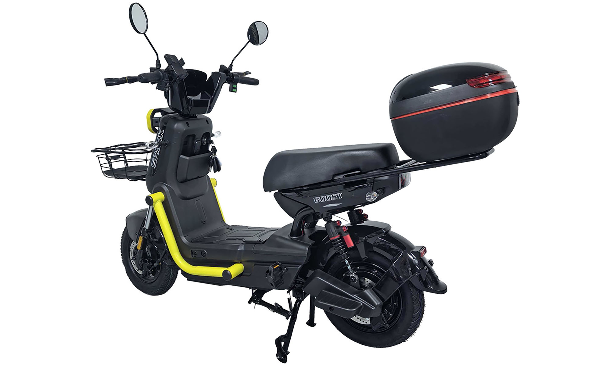 Велосипед з електромотором SPARK BOOST 14", розмір універсальний, рік 2026, 72V/1200W/25Ah, чорний 3