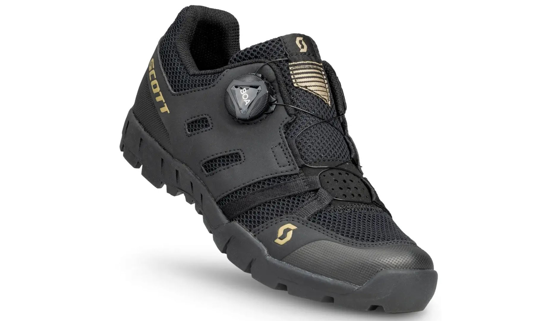 Фотография Велотуфли SCOTT SPORT CRUS-R BOA ECO W (женские) черно-золотистые, размер 38 (296568.1236)
