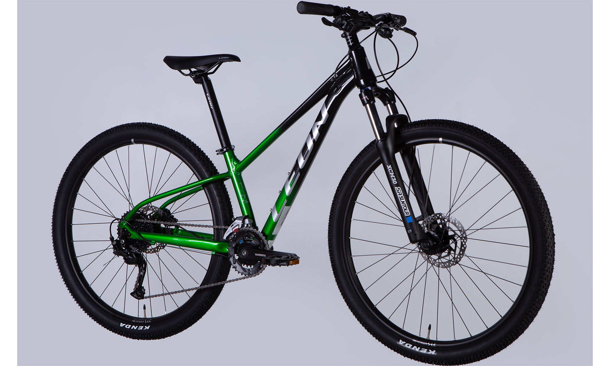 Велосипед Leon XC 80 HDD 27,5", розмір XS, рама-13", рік 2025, чорний з зеленим 2025 7