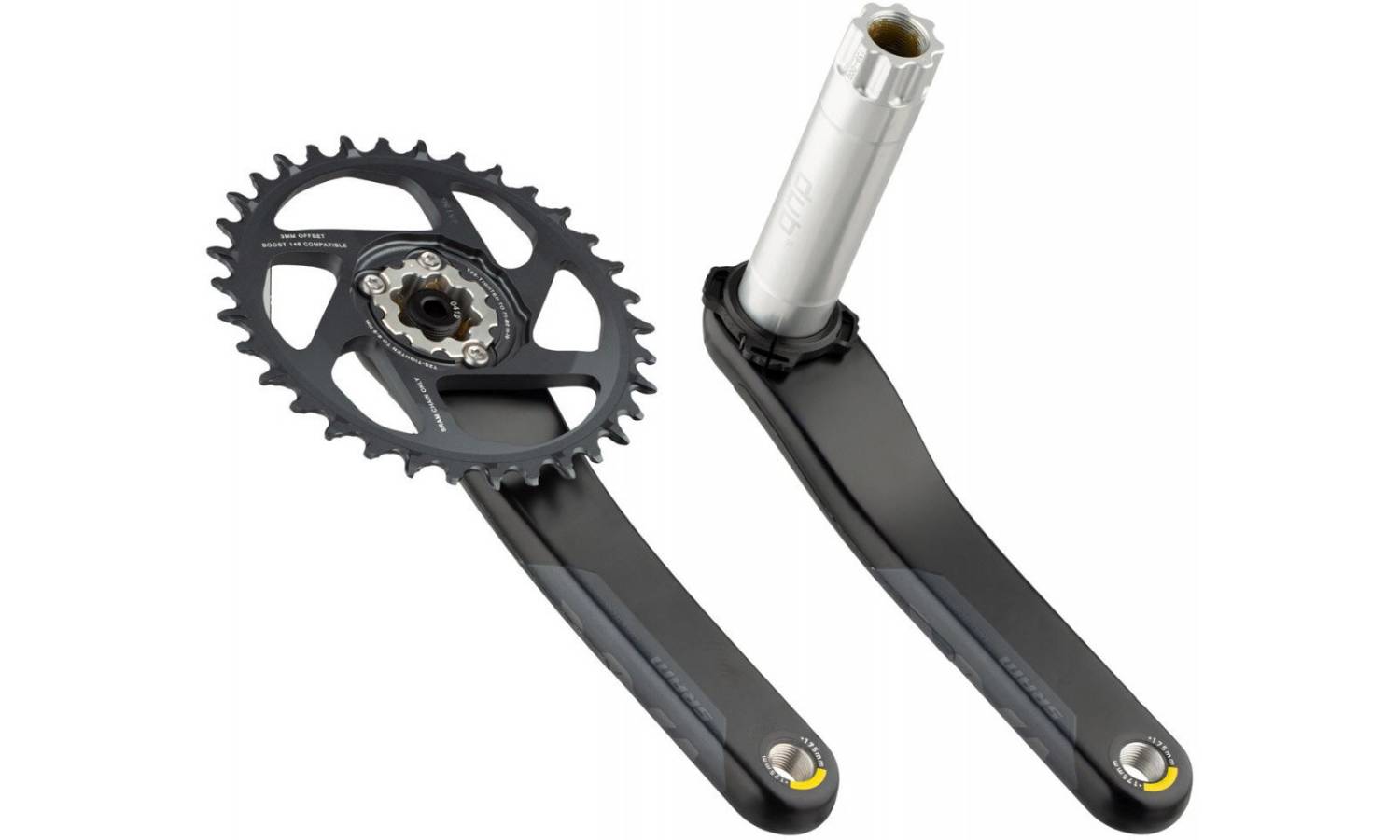 Шатуни SRAM XX1 Eagle Fat Bike 5" DUB 175 12ск Зірка 30T X-SYNC 2 Black 3