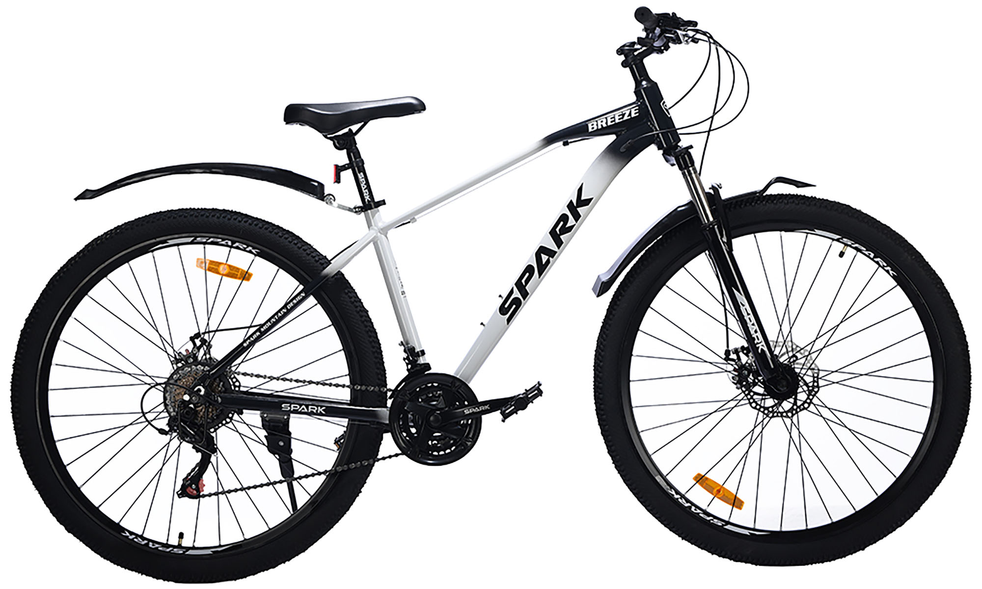 Велосипед SPARK BREEZE 29", размер M, рама 17", год 2025, черный с серым Велосипед SPARK BREEZE 29", размер M, рама 17", год 2025, черный с серым