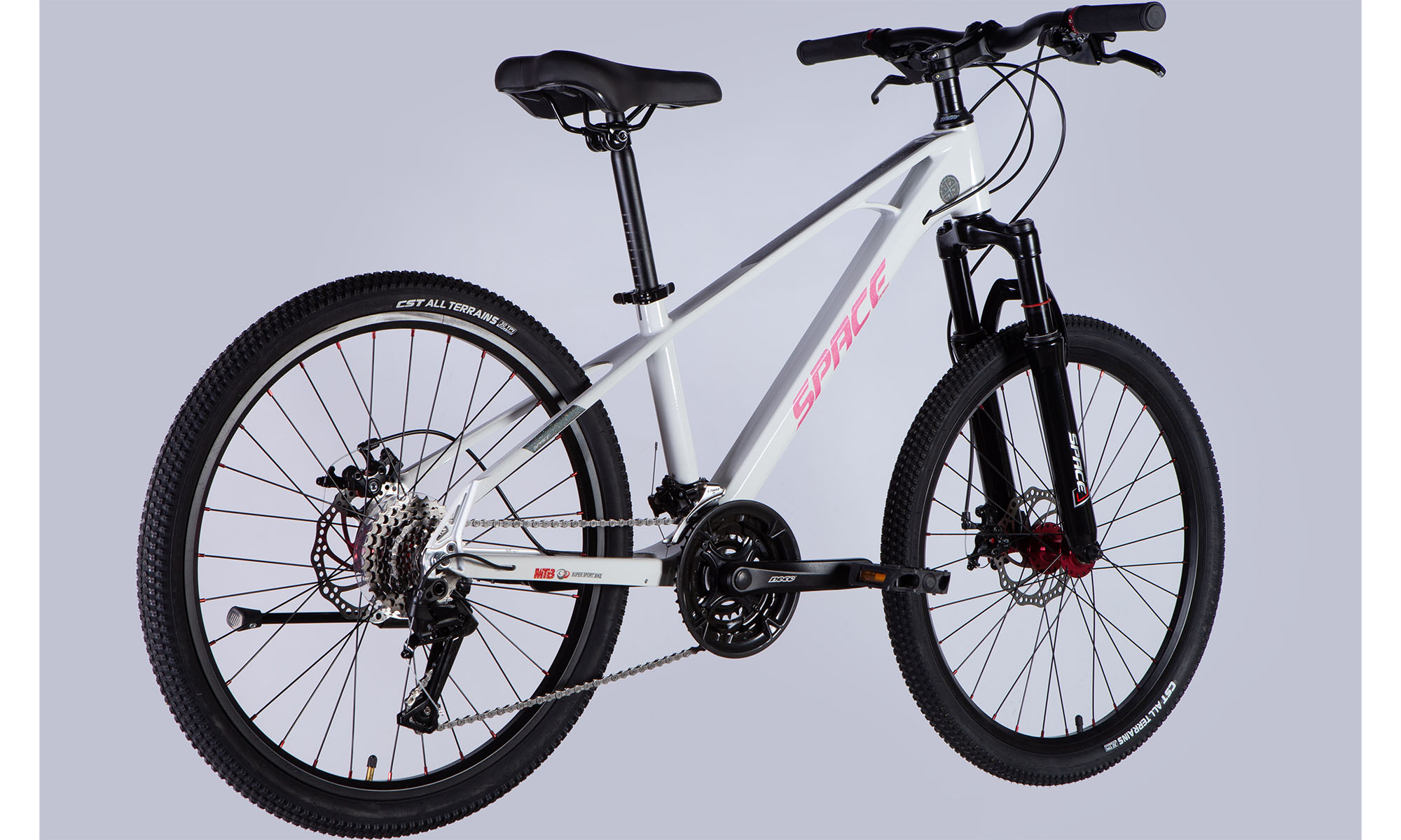 Велосипед SPACE KID SKYLINE DD FR 24", розмір XS, рама 13", рік 2025, білий 5