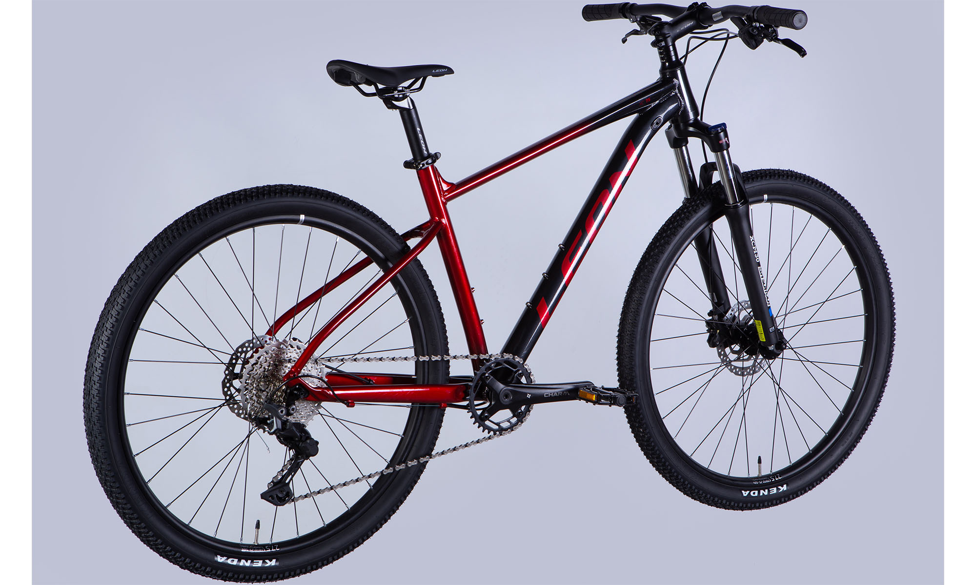 Велосипед Leon XC 75 HDD 27,5", розмір M, рама 18", 2025, чорний з червоним 6