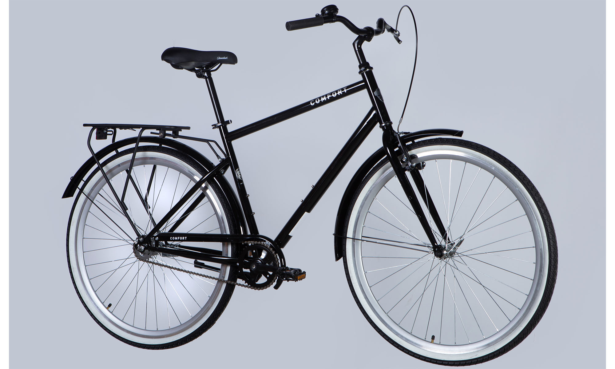 Велосипед Dorozhnik COMFORT MALE Velosteel 28", розмір L, рама 20", 2025, чорний 5 Велосипед Dorozhnik COMFORT MALE Velosteel 28", розмір L, рама 20", 2025, чорний 5