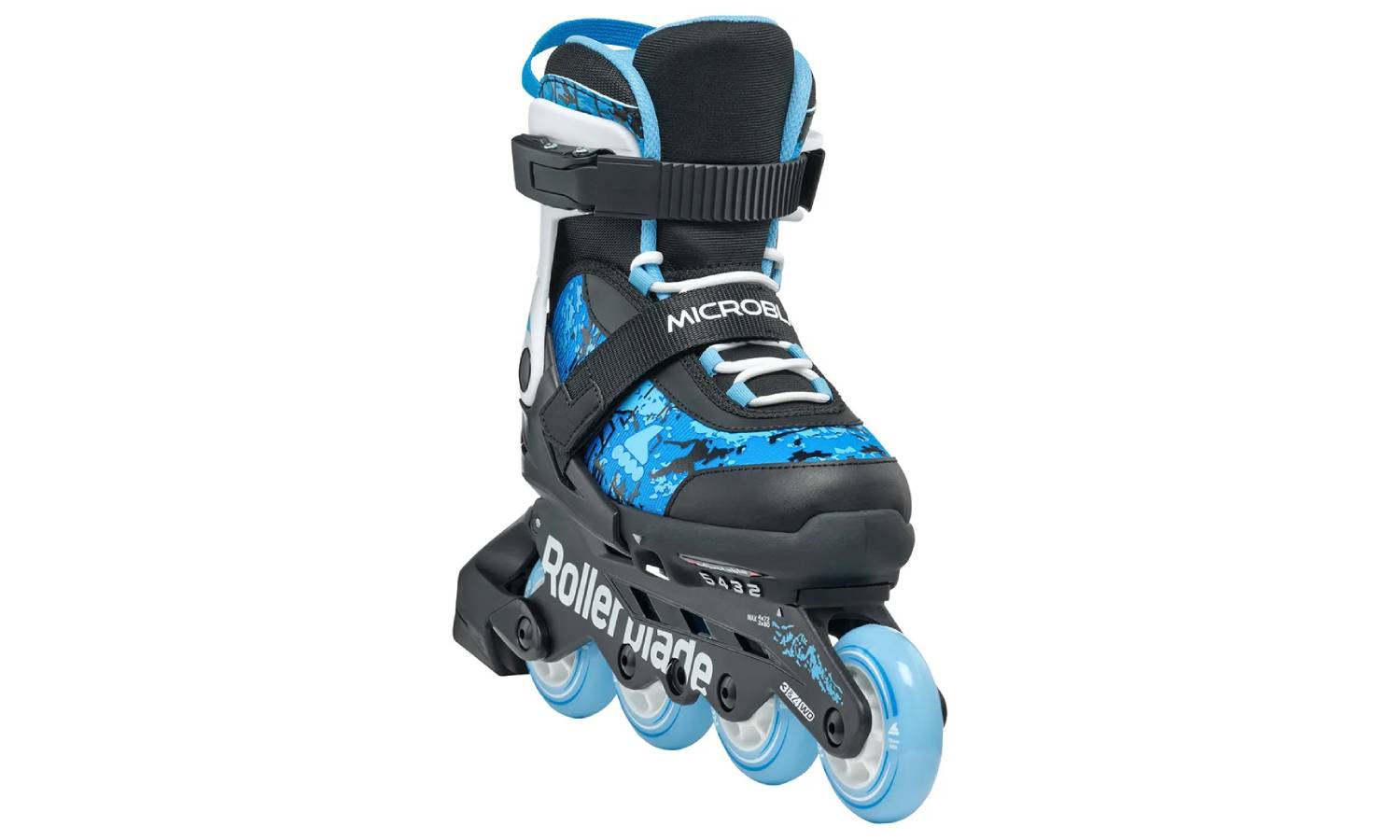 Ролики Rollerblade Microblade SL black-sky blue 33-36.5 2