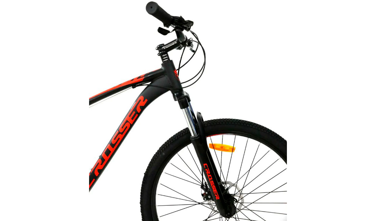 Фотография Велосипед Сrosser Scorpio 26" размер М 2021 Черно-красный 4