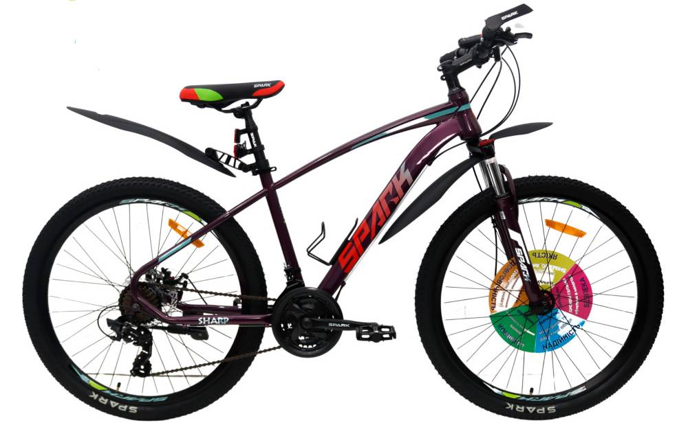 Фотография Велосипед SPARK SHARP 26" размер S рама 16" 2024 Фиолетовый