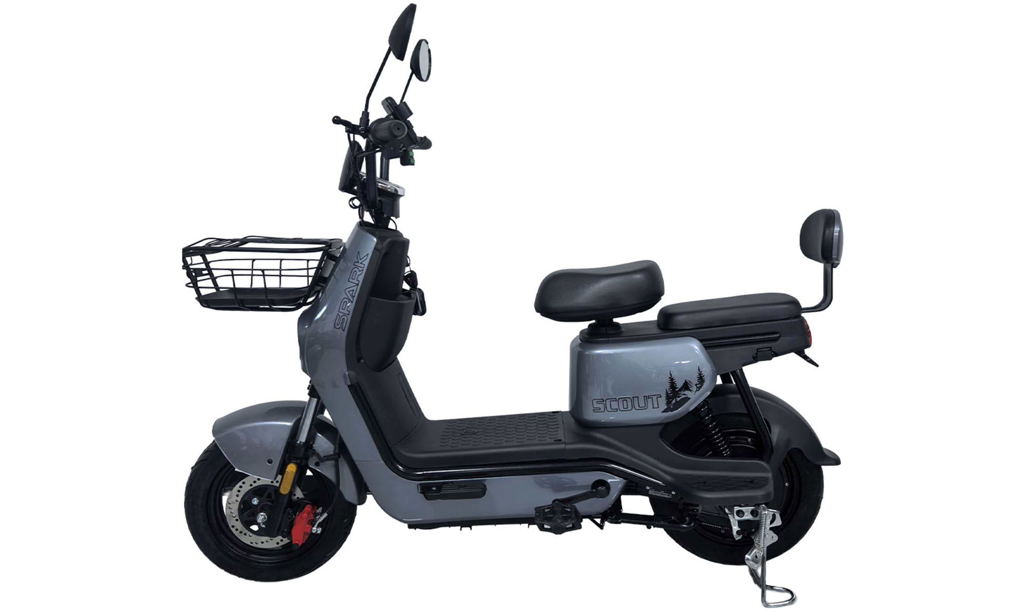 Велосипед с электромотором SPARK TOUR PRO 10", размер One Size, рама 14", 60V/1000W/20Ah, год 2026, черный с серым Велосипед с электромотором SPARK TOUR PRO 10", размер One Size, рама 14", 60V/1000W/20Ah, год 2026, черный с серым