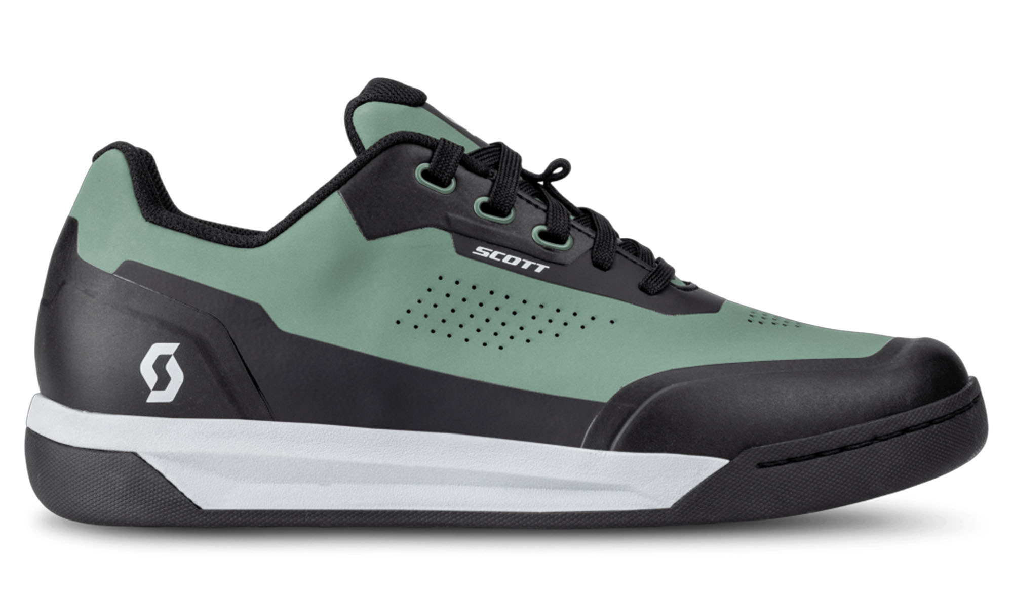 Велотуфли SCOTT VOLT EVO FLAT, зелено-черные, размер 44.0 5