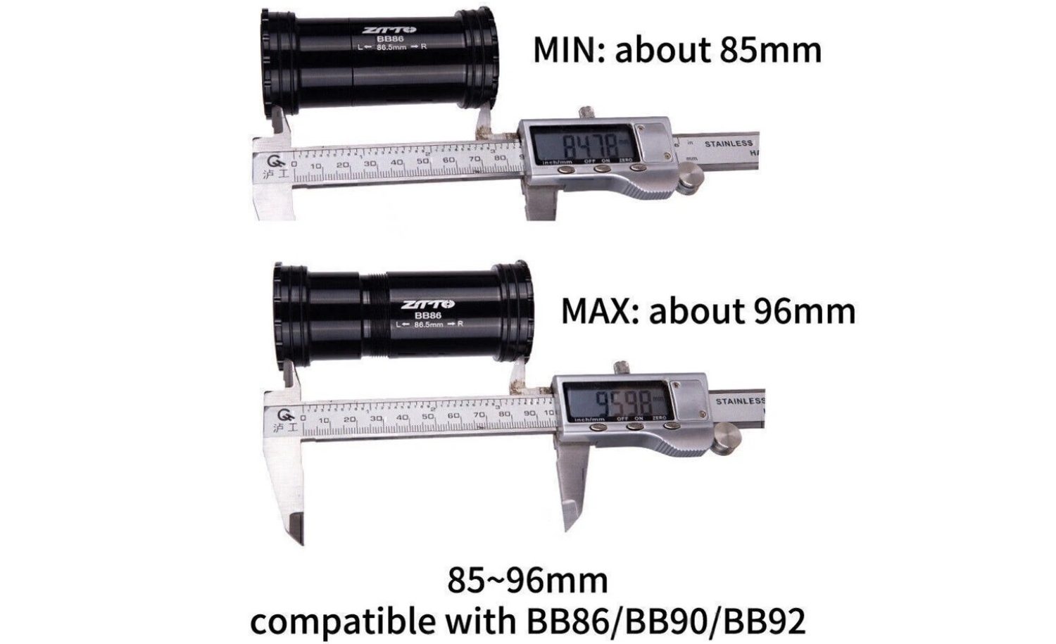 Каретка ZTTO SM-BB86 Hollowtech II 24мм 86-92мм 3 Каретка ZTTO SM-BB86 Hollowtech II 24мм 86-92мм 3