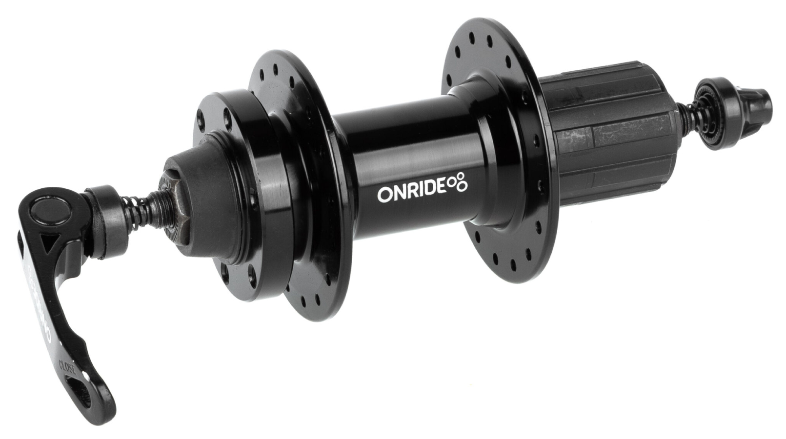 Втулка задняя ONRIDE Hub 20R, под кассету, HG, 36 отверстий, disc, шарики, 135 QR, черная Втулка задняя ONRIDE Hub 20R, под кассету, HG, 36 отверстий, disc, шарики, 135 QR, черная