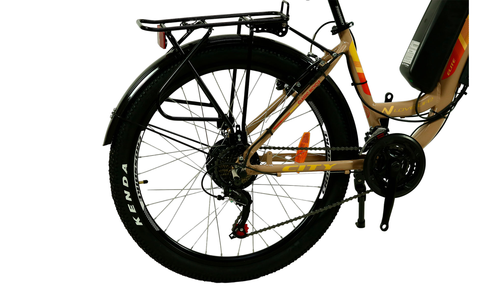 Elstrovipice Cross Elite 26 ", розмір M, кадр 17", 2022, коричневий, 350W, 10Ah 4 Elstrovipice Cross Elite 26 ", розмір M, кадр 17", 2022, коричневий, 350W, 10Ah 4