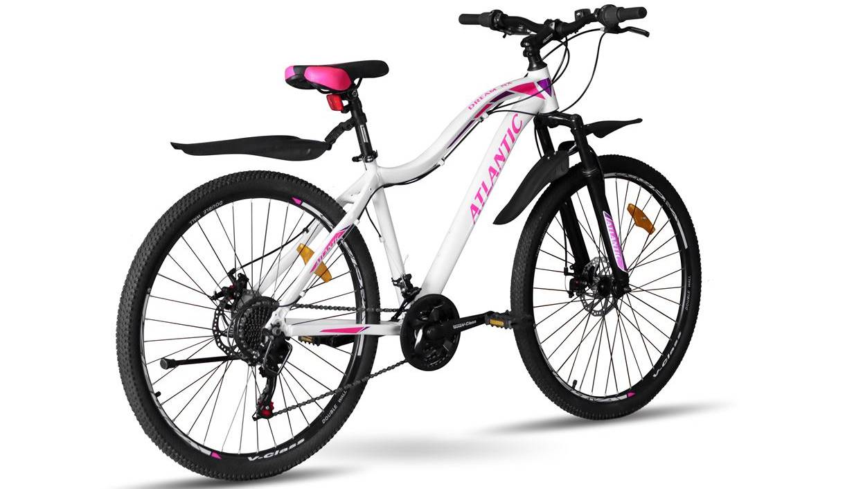 Велосипед Atlantic Dream NX 27,5" размер S рама 16 2024 Бело-розовый 2
