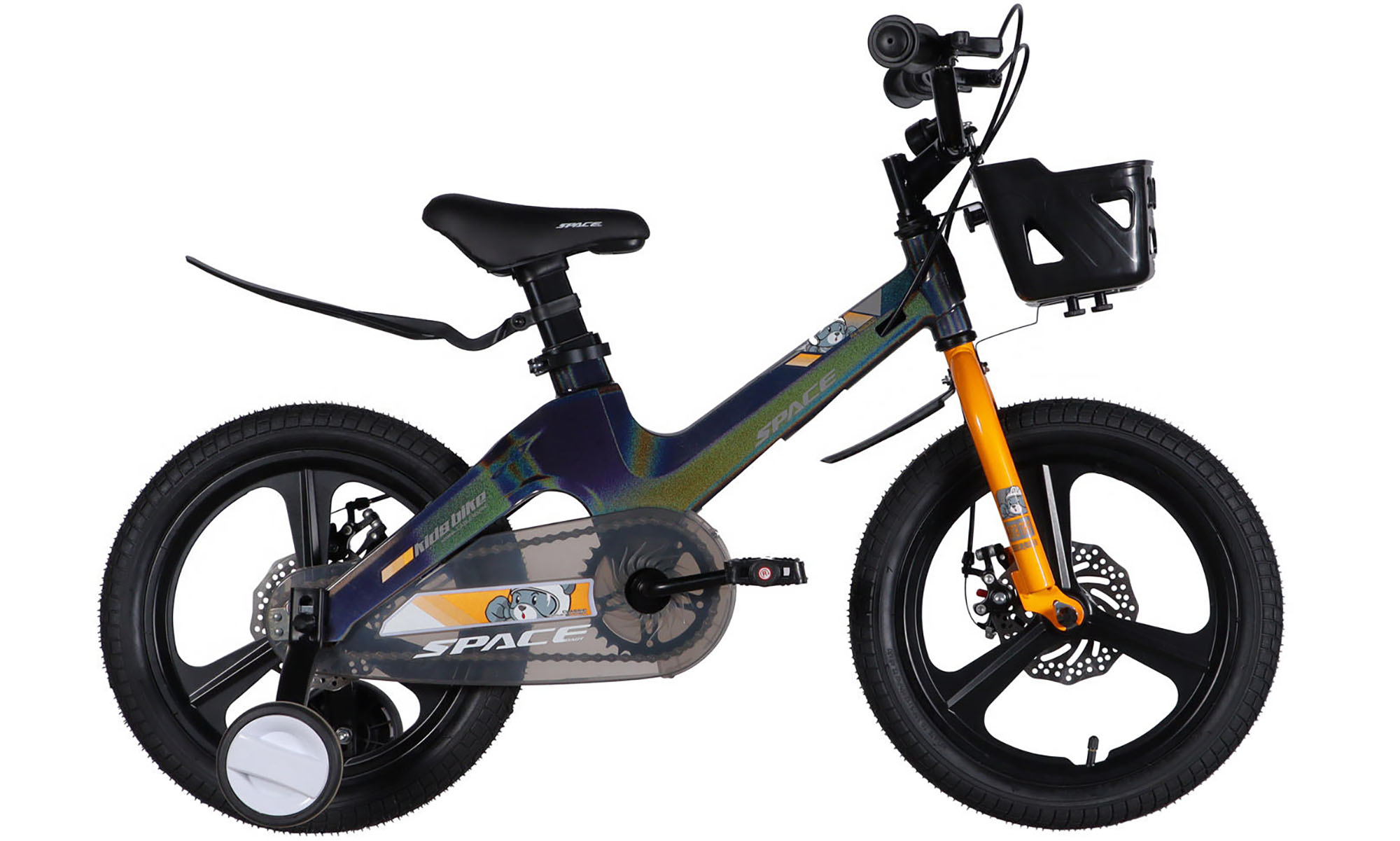 Велосипед SPACE KID MOON DD 16", размер XXS, рама-9", год 2026, хамелеон Велосипед SPACE KID MOON DD 16", размер XXS, рама-9", год 2026, хамелеон