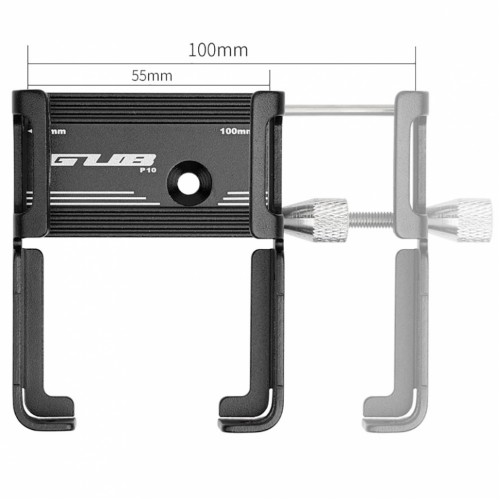 Фотографія Тримач для смартфонів GUB P-10, алюміній, Чорний 6