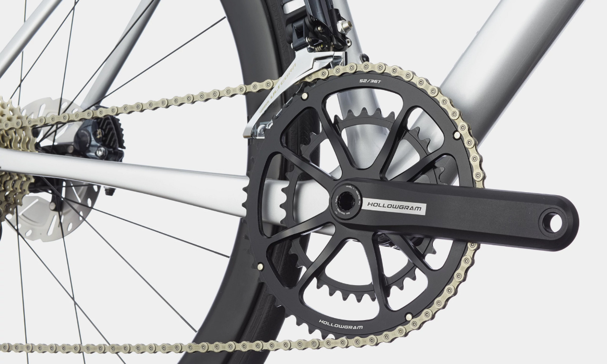 Фотография Велосипед Cannondale SUPERSIX EVO Carbon Disc Ultegra Di2 28" (2021) 2021 Серо-черный 3