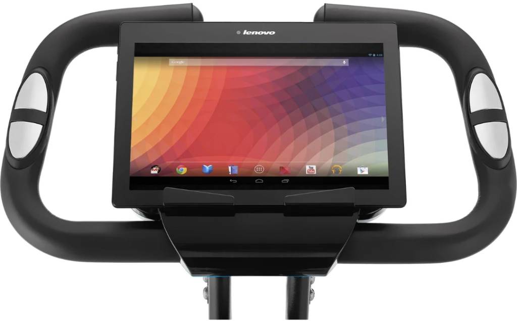 Велотренажер Gymtek FX600 магнітний складаний з еспандерами синій 2
