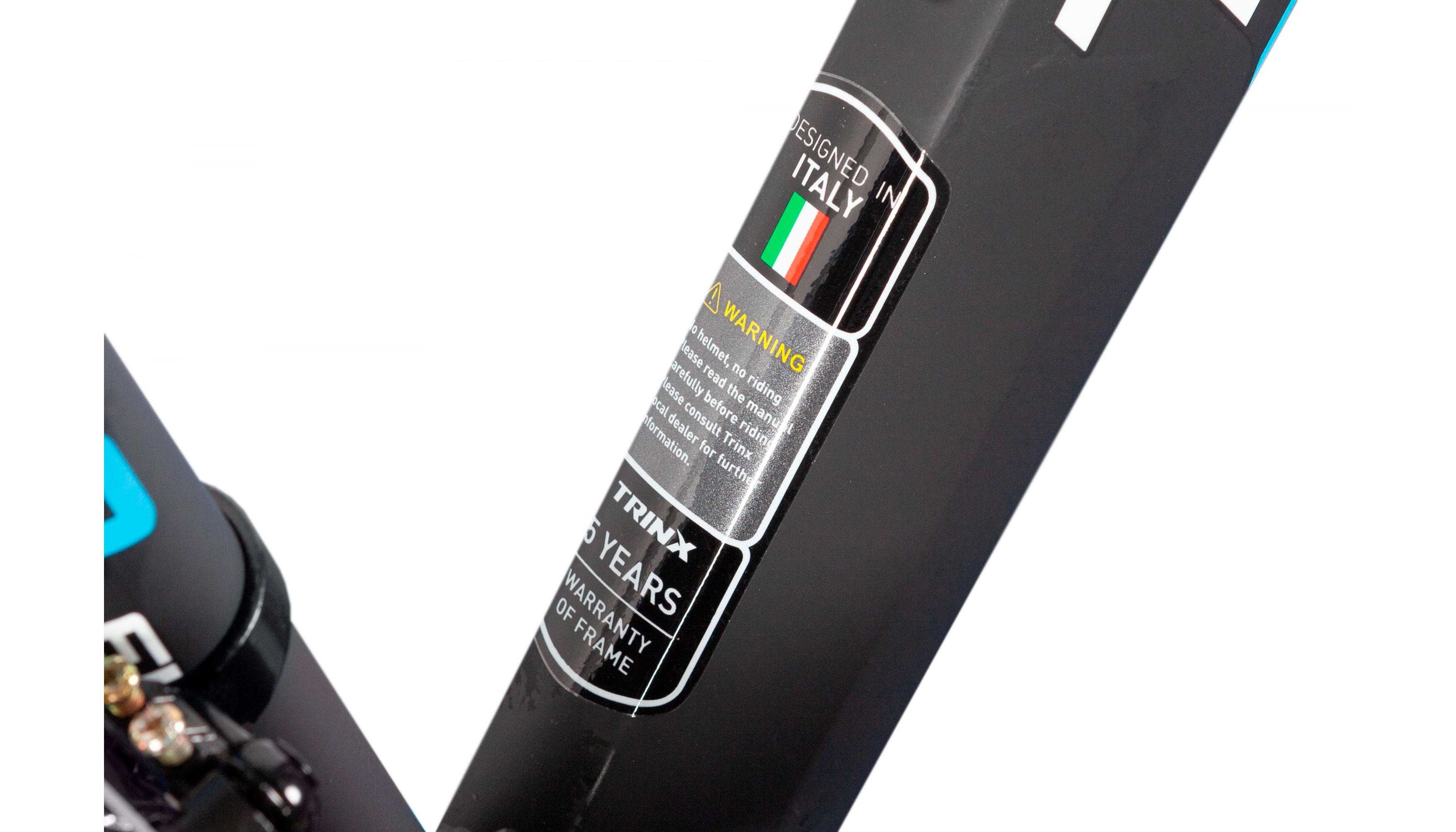 Велосипед Trinx M100 Elite Mages 27.5" розмір S рама 16 2022 Matt-Black-White-Blue 7