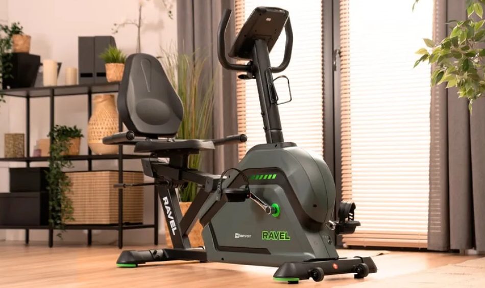 Горизонтальний велотренажер Hop-Sport HS-120L Ravel чорний 9