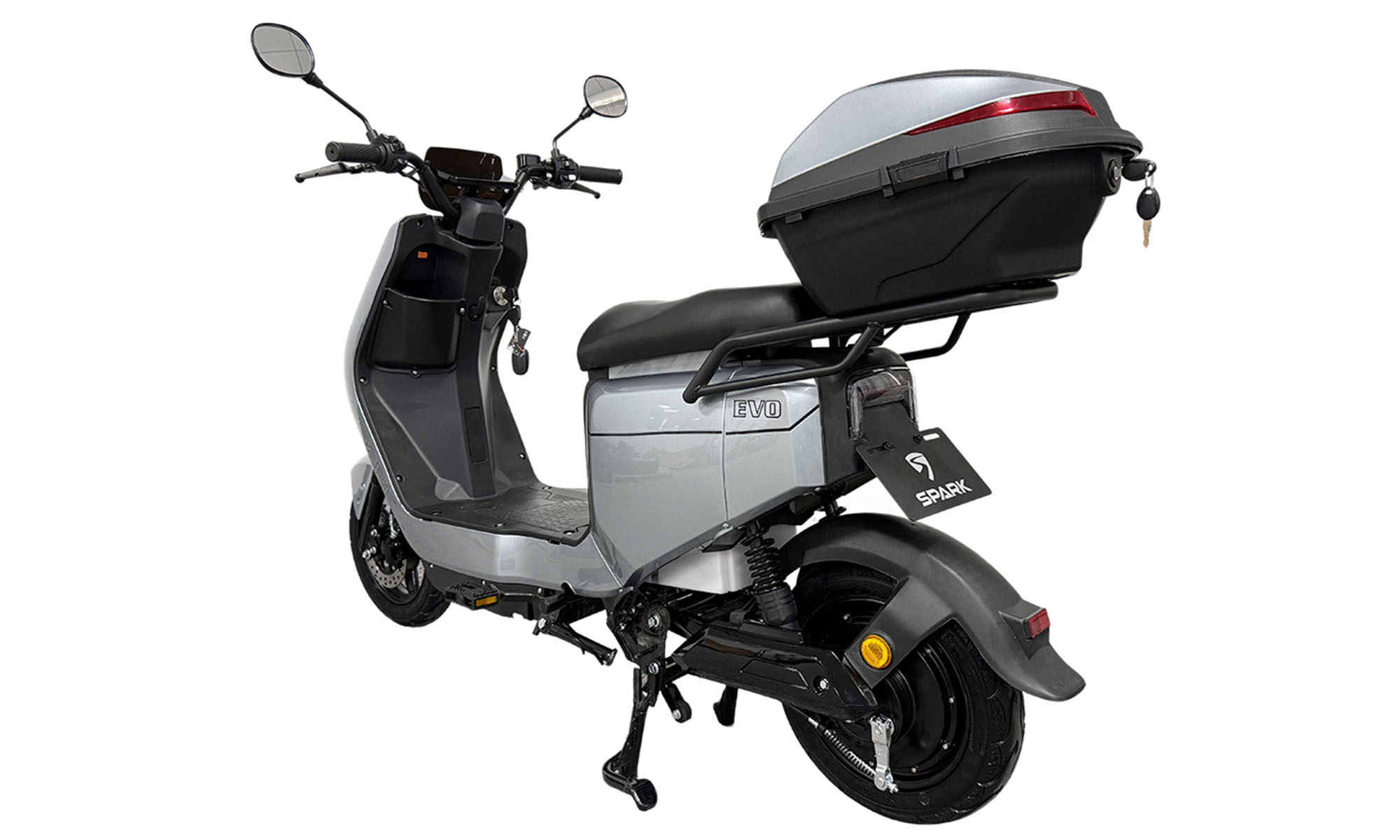 Велосипед с электромотором SPARK EVO 10", рама 14", 60V/1200W/25Ah, год 2026, серый 2 Велосипед с электромотором SPARK EVO 10", рама 14", 60V/1200W/25Ah, год 2026, серый 2