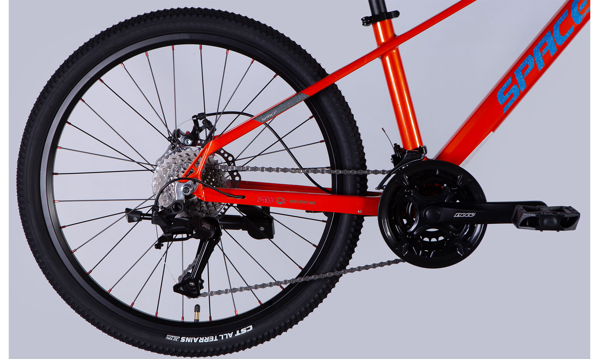 Велосипед SPACE KID SKYLINE DD FR 24", размер XS, рама 13", год 2025, оранжевый 5