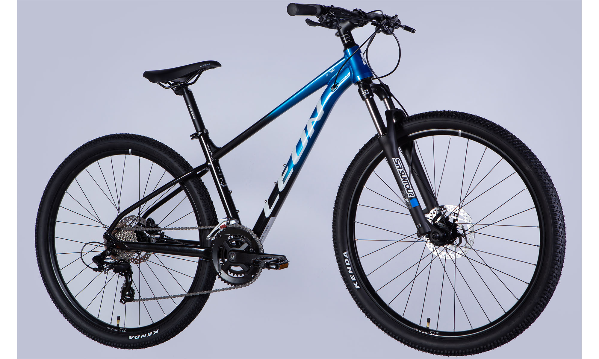 Велосипед Leon XC 100 HDD 27,5", розмір L, рама-19", рік 2025, синiй з чорним 5 Велосипед Leon XC 100 HDD 27,5", розмір L, рама-19", рік 2025, синiй з чорним 5