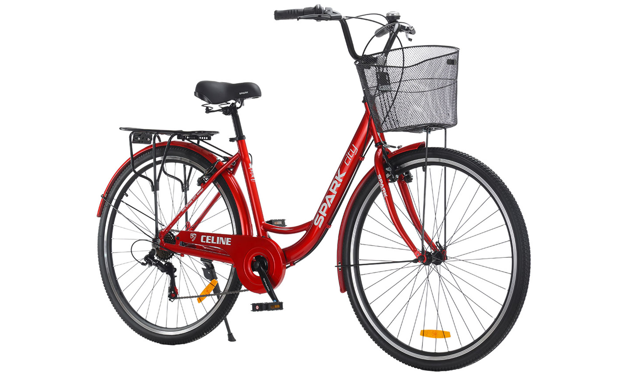 Велосипед SPARK CITY CELINE 28", размер L, рама 18", год 2026, красный 4 Велосипед SPARK CITY CELINE 28", размер L, рама 18", год 2026, красный 4