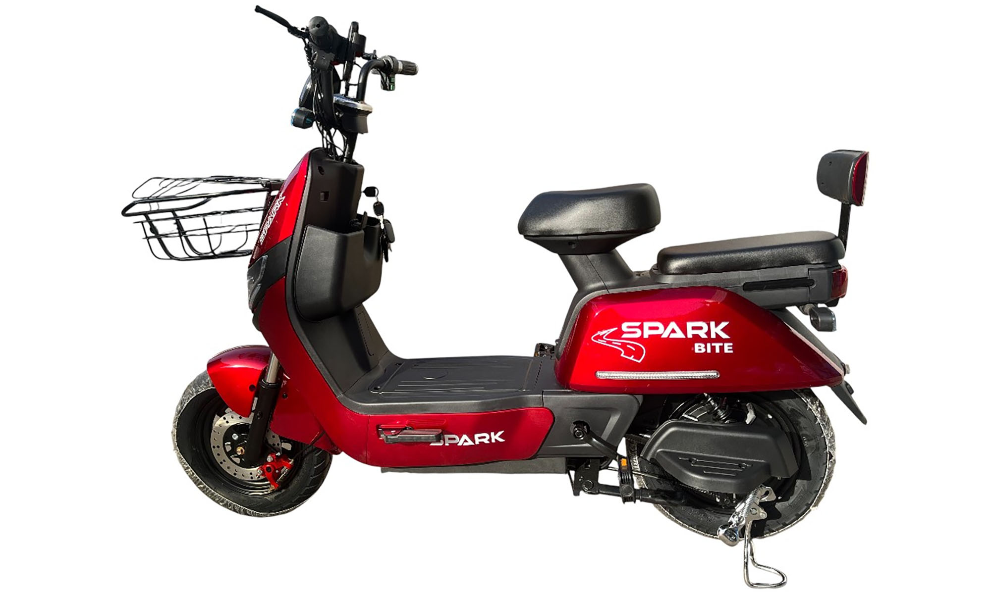 Велосипед с электромотором SPARK BITE 14", 60V/1000W/20Ah, год 2026, Красный 