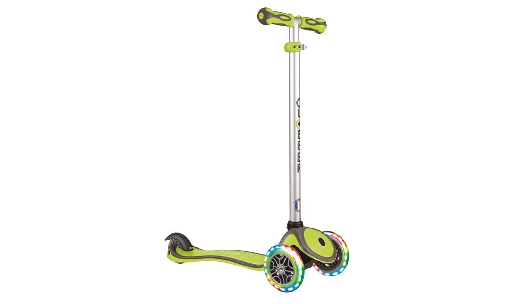 Самокат GLOBBER EVO COMFORT LIGHTS 5 в 1 зеленый со светящимися колесами, 1+ 8