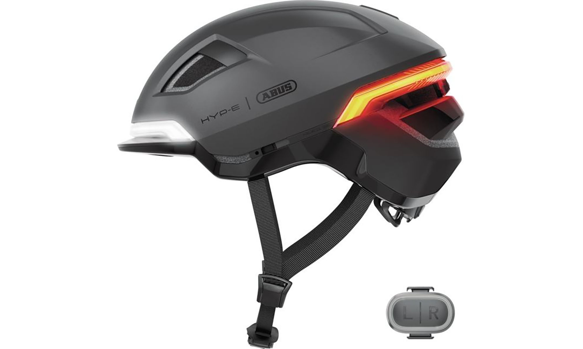 Велошлем ABUS HYP-E volcano titan, размер L (57-61 см), серый титановый 