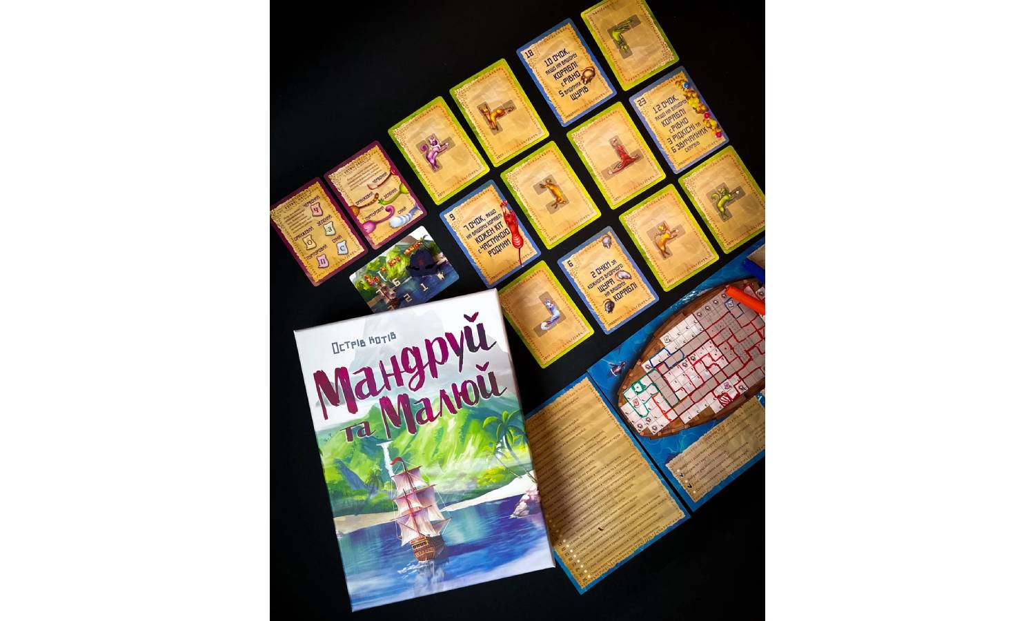 Настольная игра Остров кошек. Путешествуй и рисуй (The Isle of Cats Explore & Draw) 10