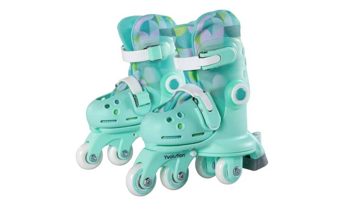 Роликовые коньки Yvolution Twista, размер 30-34, салатовый 2