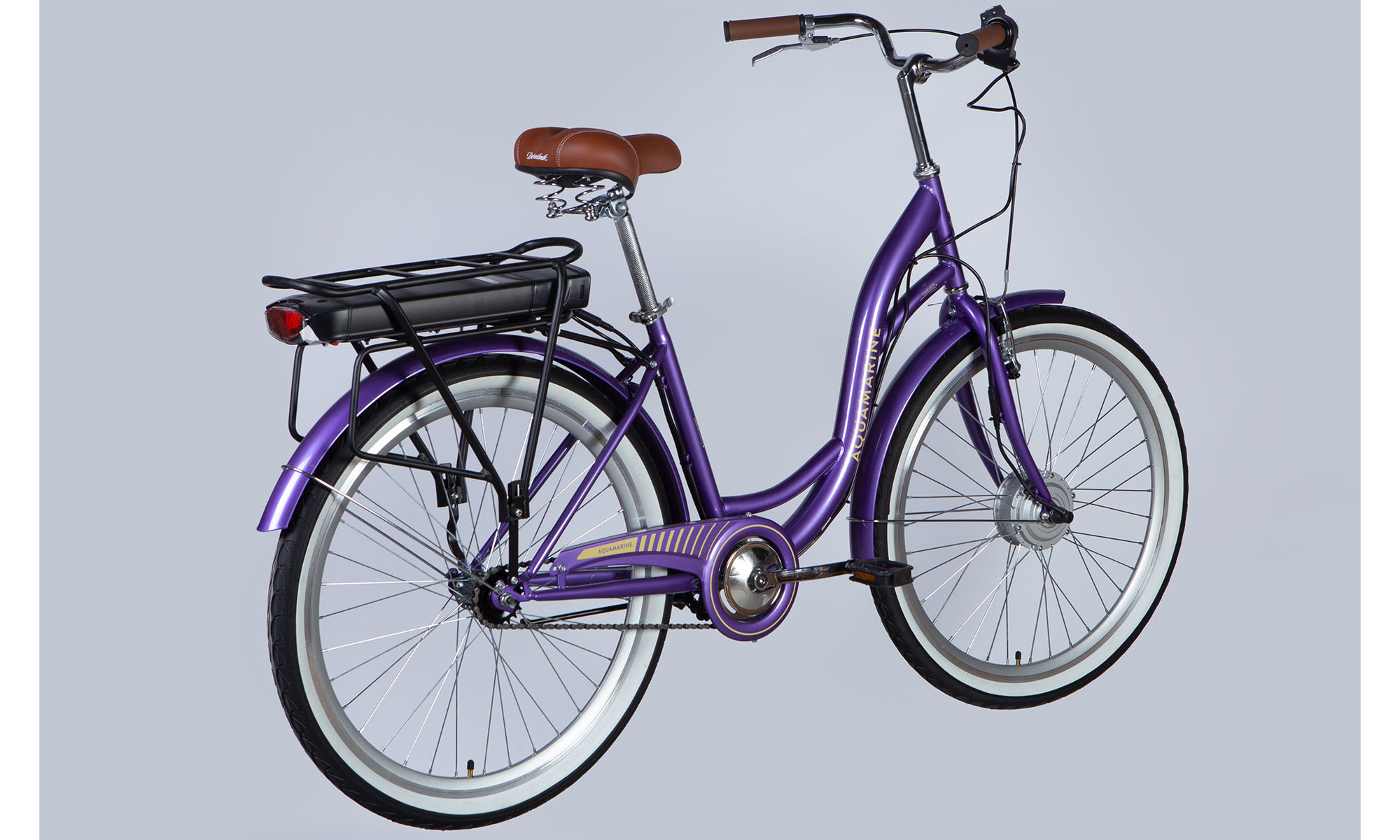 Велосипед з електроприводом Dorozhnik eAQUAMARINE BH 26", розмір M, рама 17" 36B 12.5А*г 350Вт, 2025, фіолетовий YS 770 3
