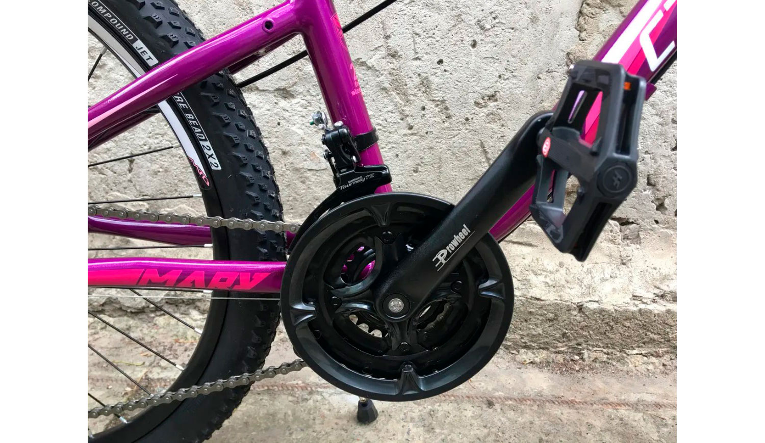 Фотография Велосипед Crosser Mary 29" размер М рама 17 2021 Фиолетовый 2