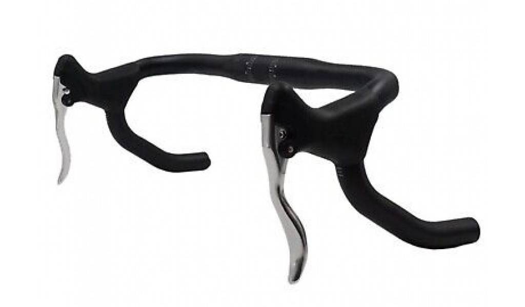 Тормозные ручки пара для шоссейника ProMax BL-253 черный, серый рычаг 2 Тормозные ручки пара для шоссейника ProMax BL-253 черный, серый рычаг 2