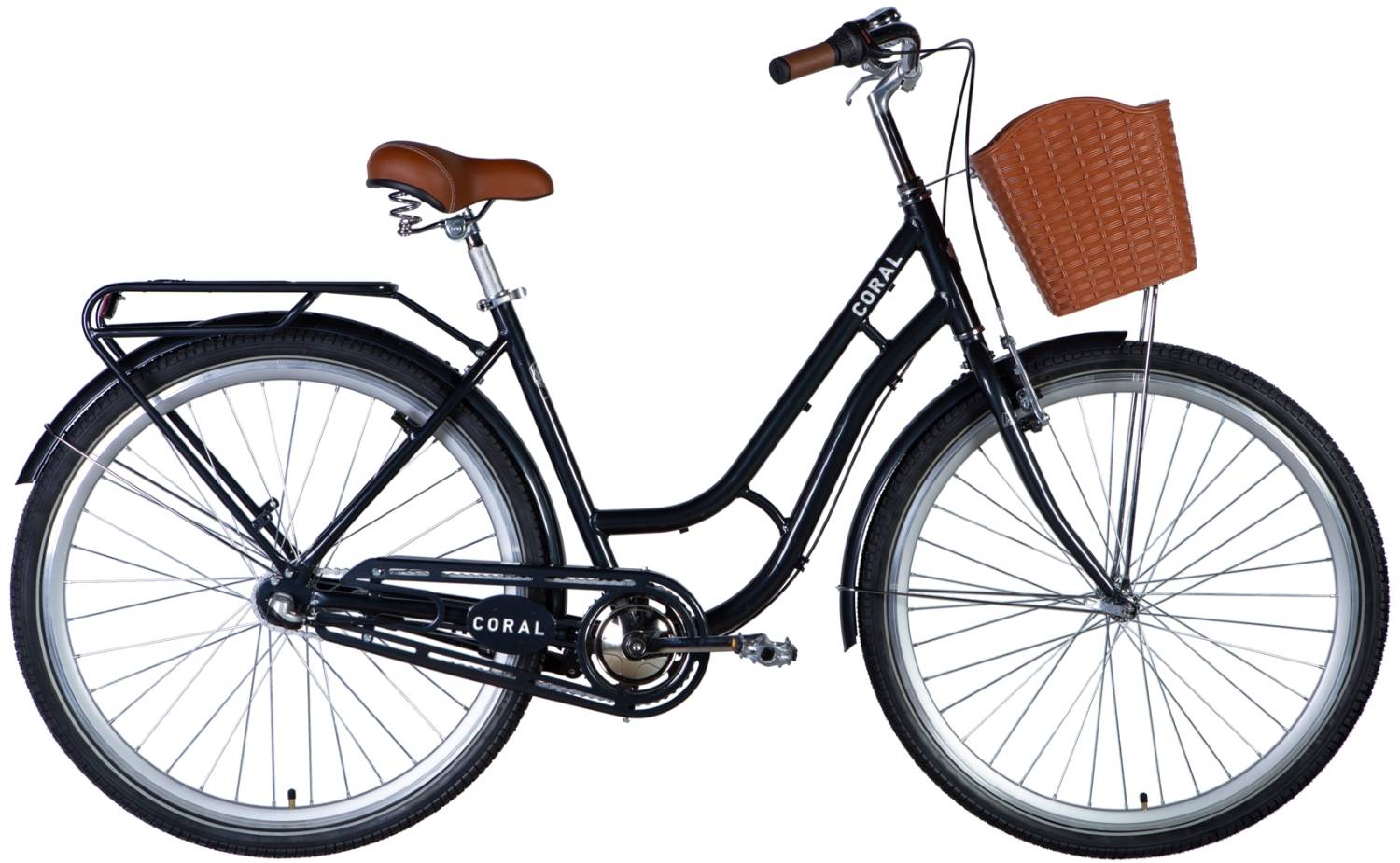 Фотографія Велосипед Dorozhnik CORAL Nexus 28" розмір L рама 19 2024 Темно-сірий