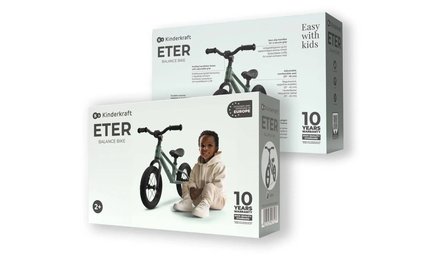 Беговел Kinderkraft Eter темно-зеленый 12 Беговел Kinderkraft Eter темно-зеленый 12