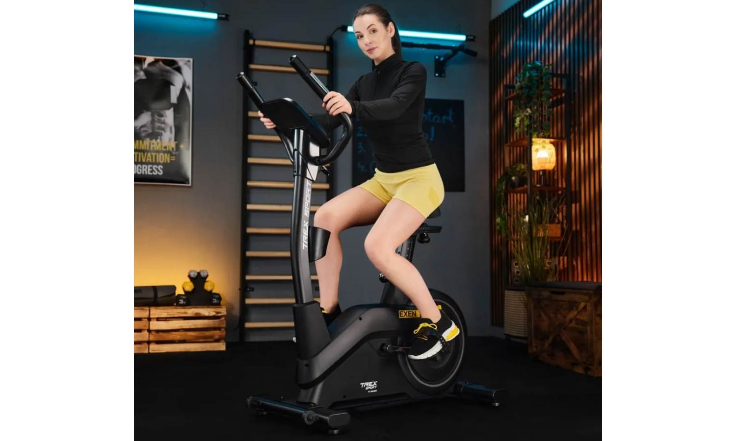 Велотренажер Trex Sport TX-950EB Exen электромагнитный черный 8