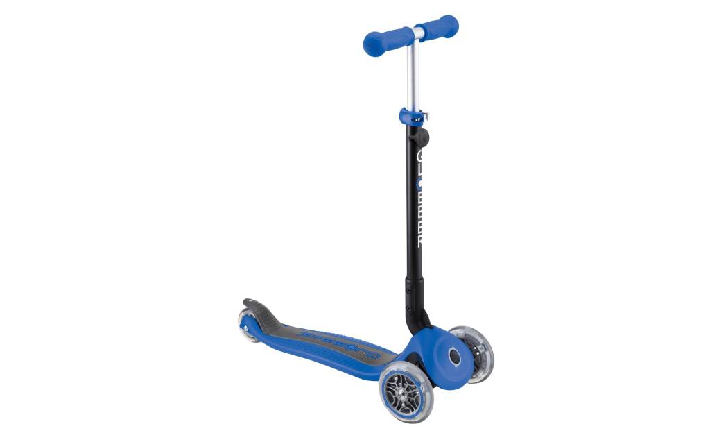 Самокат GLOBBER GO UP FOLDABLE PLUS синий, светящиеся колёса, 1+ 3