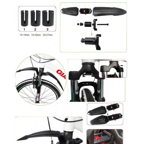 Крылья Flanb FL-630 быстросъемные, 26-29", Черный 2 Крылья Flanb FL-630 быстросъемные, 26-29", Черный 2