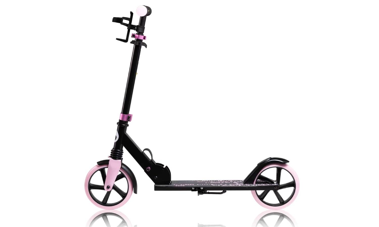 Детский самокат Lionelo Luca BLACK CARBON PINK 2