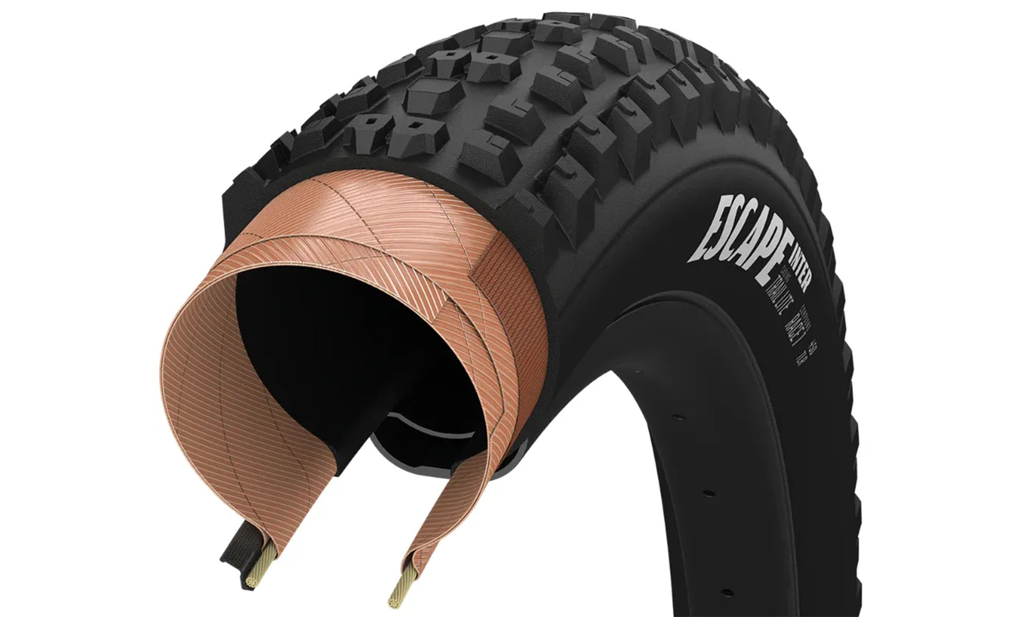 Покрышка GoodYear Escape Inter Trail Lite 29x2.40" (61-622), Dynamic:Grip2, Folding, Black Покрышка GoodYear Escape Inter Trail Lite 29x2.40" (61-622), Dynamic:Grip2, Folding, Black